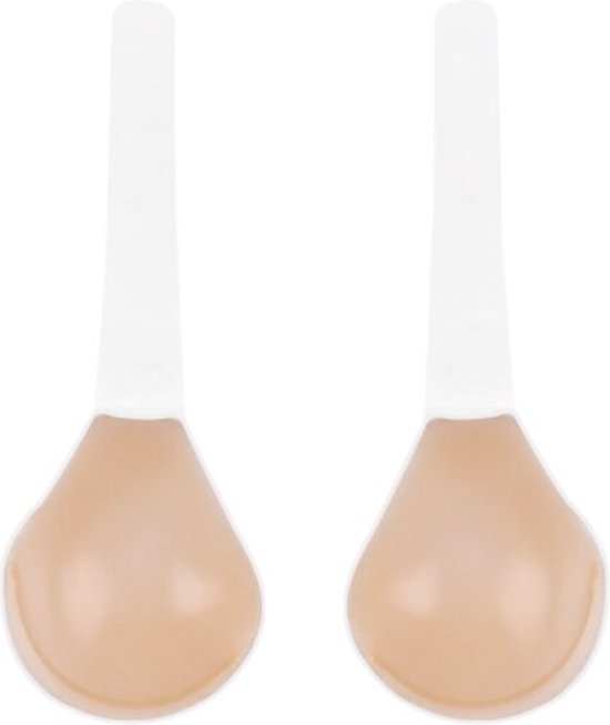 LingaDore - Silicone Invisible Lift Bra - maat D Cup - Beige - Dames
