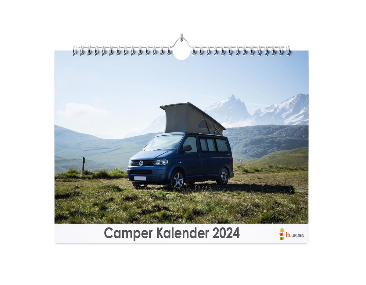 Huurdies - Camper Kalender - Jaarkalender 2024 - 35x24 - 300gms