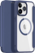 Dux Ducis - Coque iPhone 15 Pro Max - Convient pour Magsafe - Book Case - Blauw