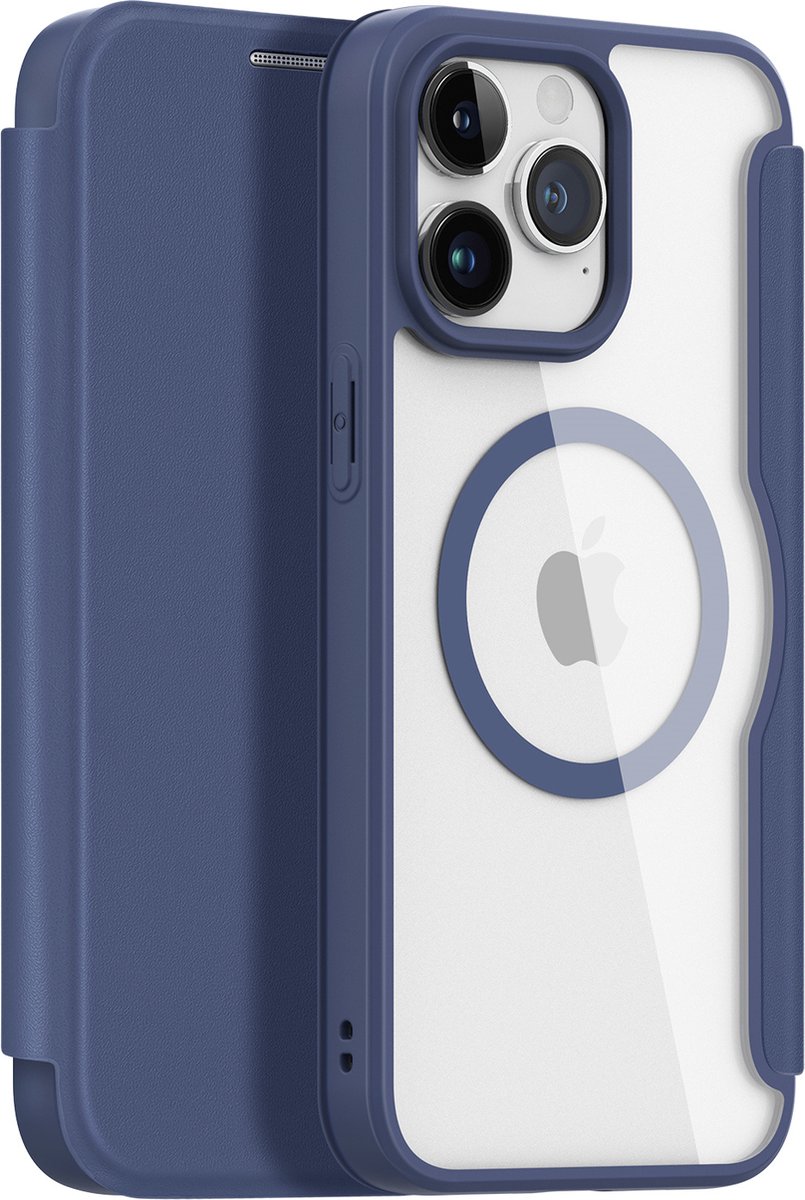 Dux Ducis - iPhone 15 Pro Max Hoesje - Geschikt voor Magsafe - Book Case - Blauw