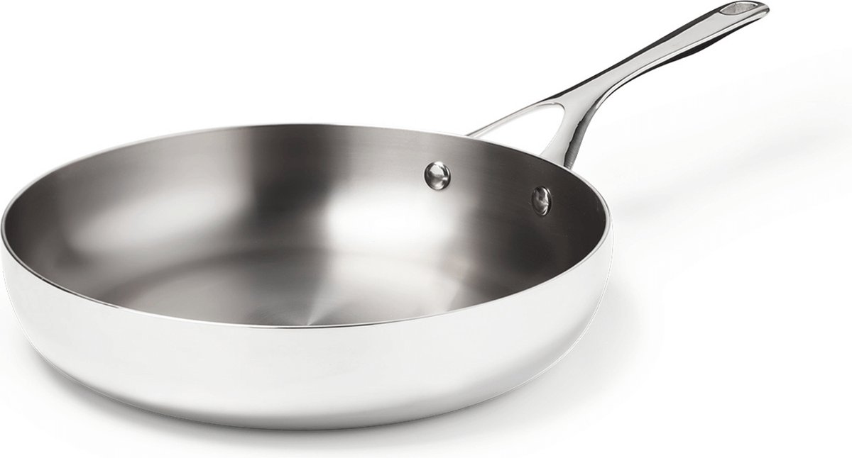 Crowd Cookware Titanium Koekenpan - 5-ply - Geschikt voor alle warmtebronnen - 24 cm