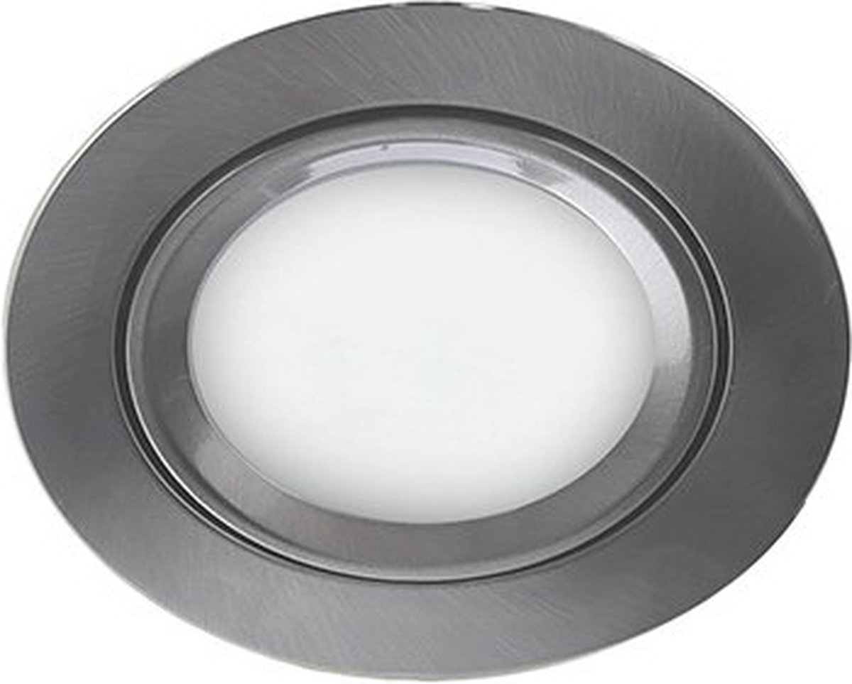 Set 3x - Mondo ondiepe inbouwspot - White & Color - rond NIKKEL 8Watt IP65 - Zigbee 3