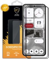 2-Pack Nothing Phone (2) Screenprotectors - MobyDefend Screensavers Met Zwarte Randen - Gehard Glas - Glasplaatjes Geschikt Voor Nothing Phone (2)