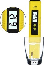 Digitale PH Meter - Professionele Watertester - Geschikt voor Zwembad / Aquarium / Grond Onderhoud - PH Strips - Incl. Kallibratiepoeders - Geel