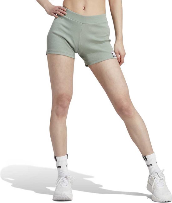 ADIDAS SPORTSWEAR Rib Korte Broek - Dames - Silver Green - M