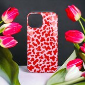 OMAZU premium luxury case iPhone 12 / Pro- Anti-Shock Case/ Hoesje - hoge kras krasbestendigheid - Kleur Pink Panther