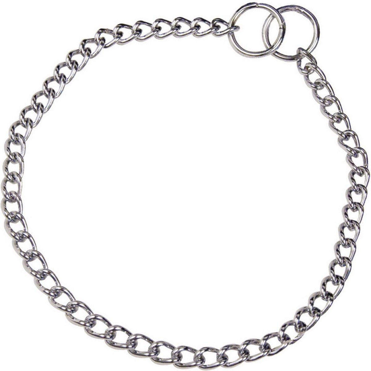 Dog collar Hs Sprenger Silver 2,5 mm Links Twisted (60 cm)