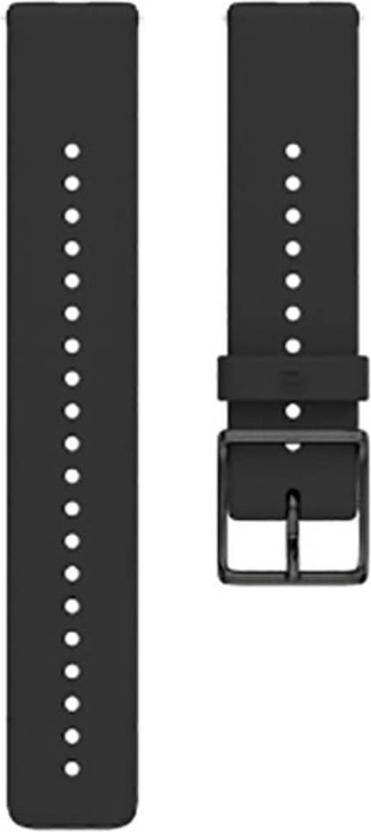 POLAR HORLOGEBANDJE 20MM Siliconen Zwart S