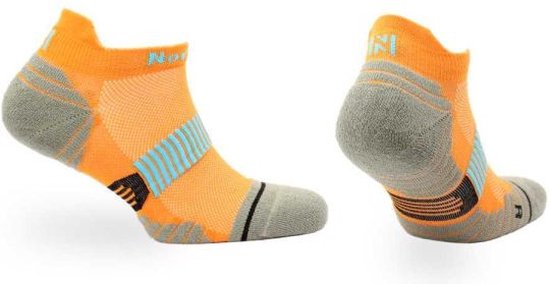 Norfolk - Chaussettes de course - Coolmax - Socquettes de sport avec amorti - 1 paire - Oranje - 35-38 - Boulon