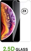 Screenprotector Geschikt voor Apple iPhone 11 pro (XS en X) - Temperend gals- Beschermglas- geharde glas- 2 stuks