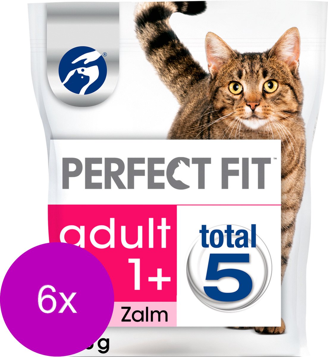Perfect Fit Perfect Fit Droogvoer Adult Zalm - Kattenvoer - 6 x 750 g