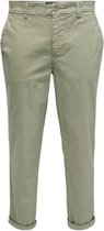 Broek heren- Chino cropped- Pantalon heren- Zomer- Only & Sons- Mermaid/groen- Onskent- Maat W32L32