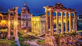 Fotobehang - Vlies Behang - Forum Romanum - Italië - Rome - 416 x 254 cm