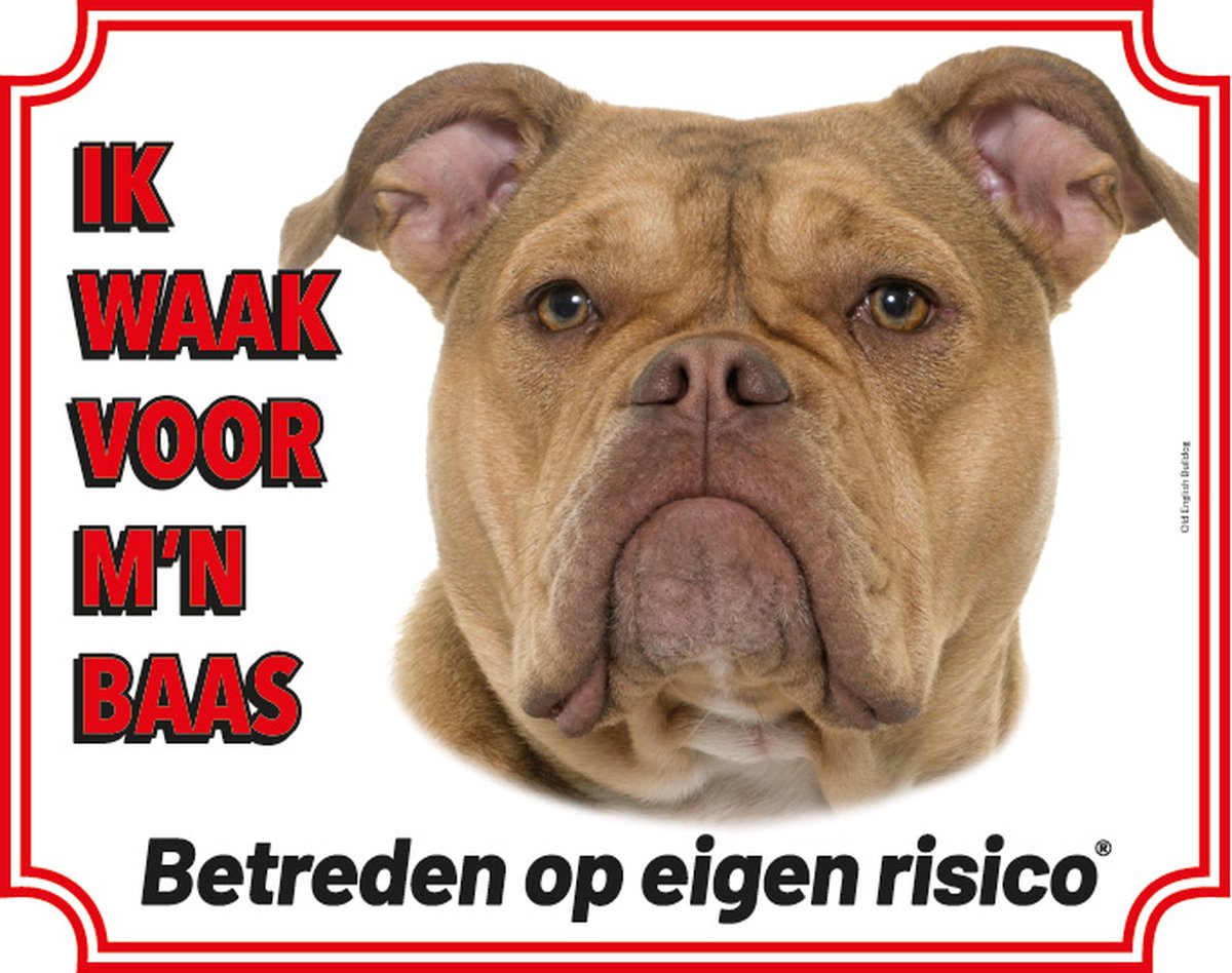 Bol.com Old English Bulldog Waakbord aanbieding