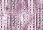 Fotobehang - Vlies Behang - Patroon in Roze Beton - 416 x 290 cm