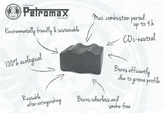 Petromax Cabix Plus - Briketten voor dutch oven & BBQ