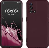kwmobile telefoonhoesje geschikt voor Oppo A74 - Hoesje voor smartphone - Precisie camera uitsnede - TPU back cover in bordeaux-violet