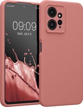 kwmobile telefoonhoesje geschikt voor Xiaomi Redmi Note 12 (4G) - TPU backcover met siliconen coating - Smartphone case in winter roze
