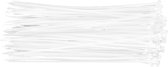 NEO Attache-câbles / Tie-rips 4,8 x 200 mm BLANC, 75 pcs