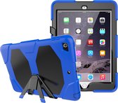 Tablet Beschermhoes geschikt voor Apple iPad 9.7 inch (5e Gen 2017 / 6e Gen 2018) | iPad Pro 1 | iPad Air 2 | Volledig bescherming | Kindvriendelijk Cover met Ingebouwde Screenprotector | Hoes voor Kinderen met Standaard - Blauw