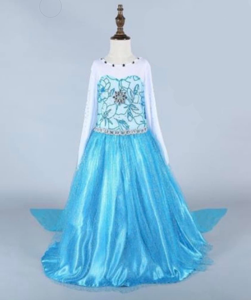 prinsessenjurk elsa maat 140