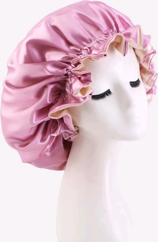 Bonnet de nuit en satin noir Afabs® / Bonnet à cheveux / Bonnet à