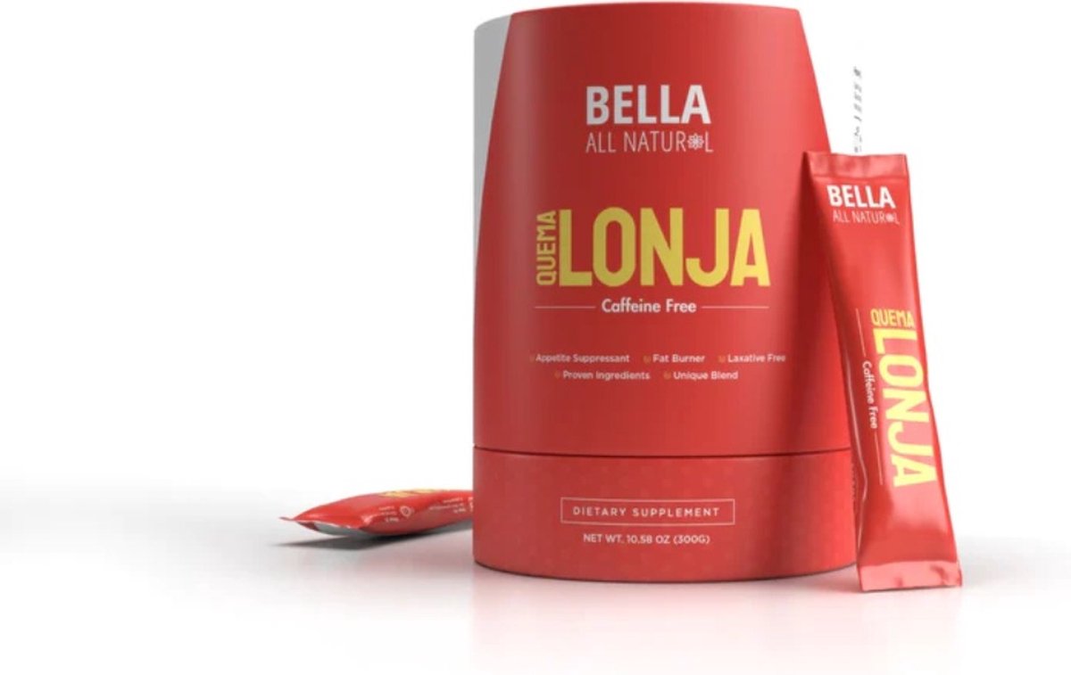 Goedkoopste Bella All Natural Quema Lonja Poeder – 30 Zakjes x 10g | Natuurlijke Vetverbrander met Groene Koffieboon, Groene Thee & Cayennepeper | Helpt Buikvet Verminderen & Honger Onder Controle Houden