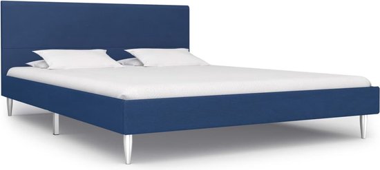vidaXL-Bedframe-stof-blauw-140x200-cm