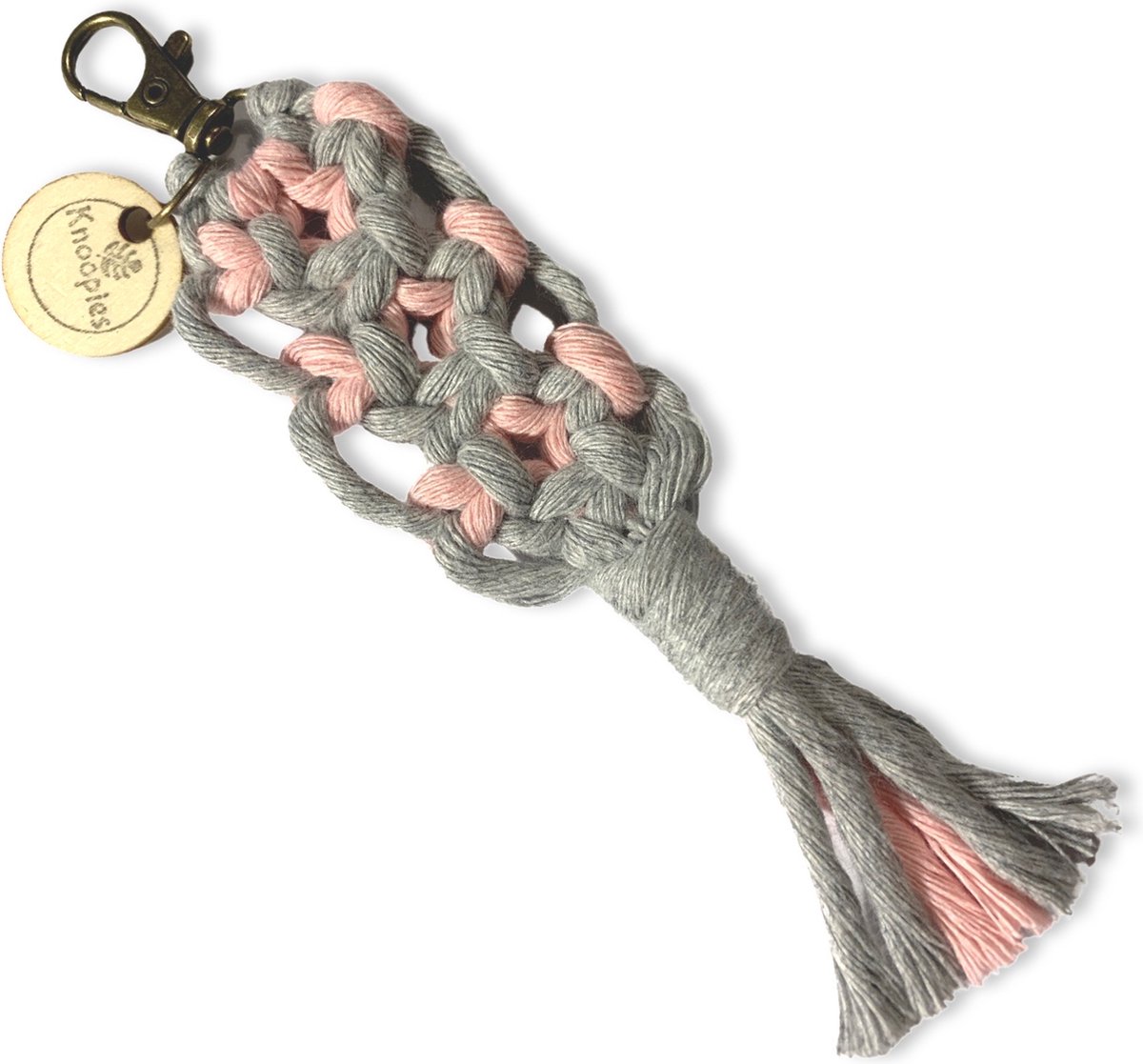 Sleutelhanger 'Boho' - Diverse kleuren - Katoenkoord - Handgemaakt in ons Macramé Atelier - Prijs per Stuk - Inclusief Verzendkosten