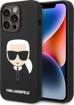 Coque arrière rigide Karl Lagerfeld iPhone 14 Pro Max - Karl's Head - Compatible Magsafe - Zwart