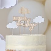 Cake Topper En Bois 'Boy Or Girl' - Décoration De Gâteau Pour Baby Shower Et Anniversaire - 15x26 Cm