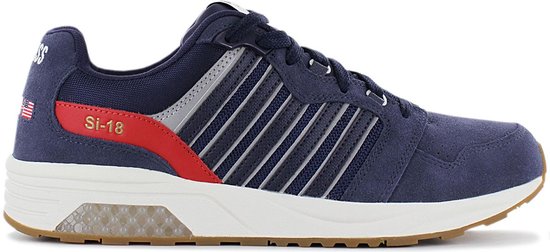 K-Swiss SI-18 Rannell Suede USA - Heren Sneakers Schoenen Blauw 08533-439-M - Maat EU 40 UK 6.5