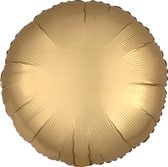 Amscan - Folieballon Satin Luxe Gold Sateen Rond, 43cm