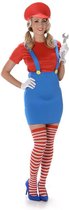 Karnival Costumes Déguisement Mario Costume pour femme Deluxe Rouge - L