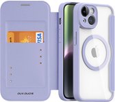 Dux Ducis Skin X Pro Coque iPhone 14 Plus Convient pour Mag Book Case Violet