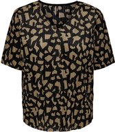 Only T-shirt Onlsafari S/s V-neck Top Jrs 15305582 Cornstalk Dames Maat - XL