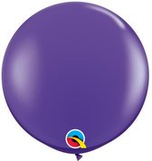 Qualatex Megaballon Paars Violet 90 cm 2 stuks