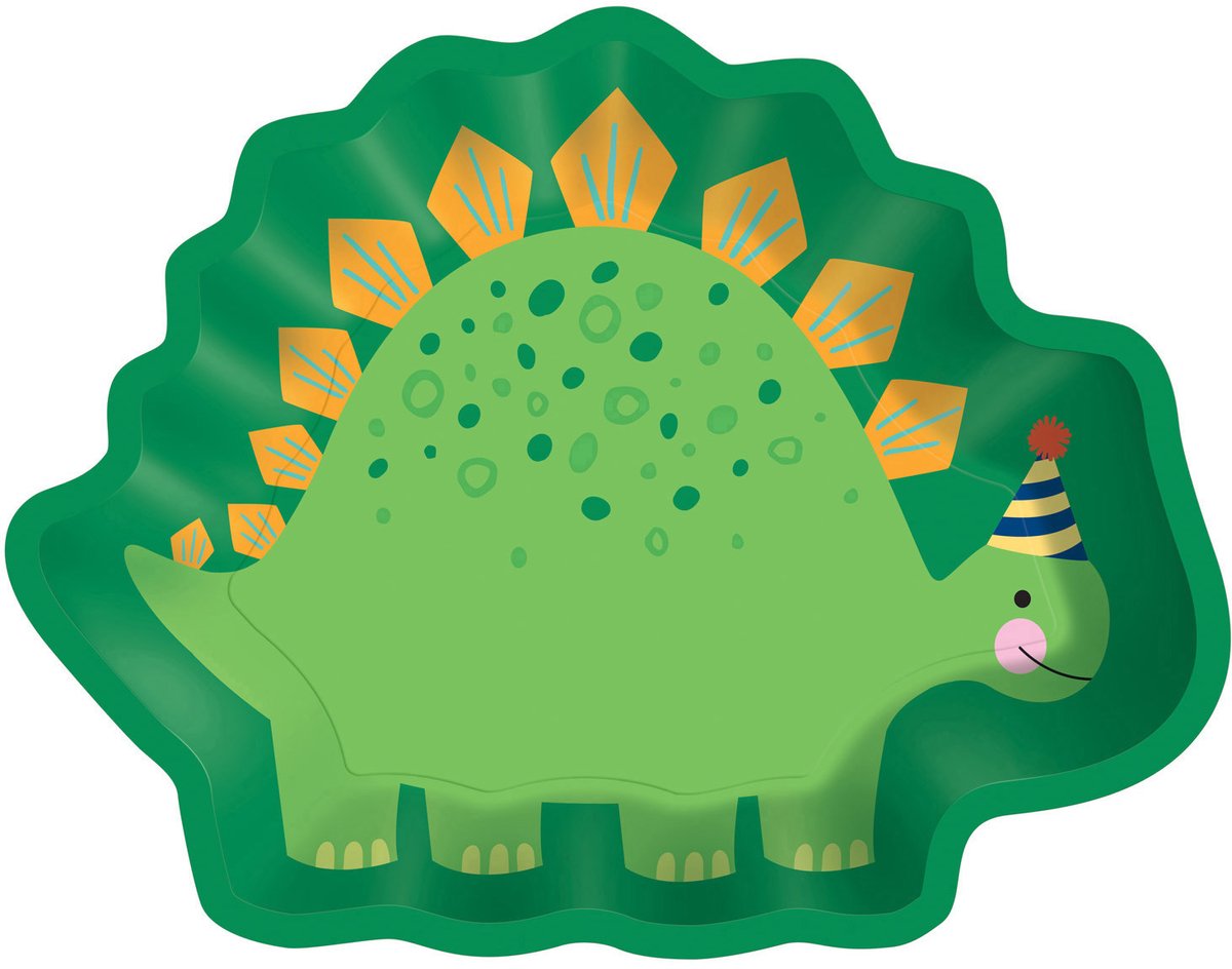 Amscan - Happy Dinosaur - Borden (8 stuks)