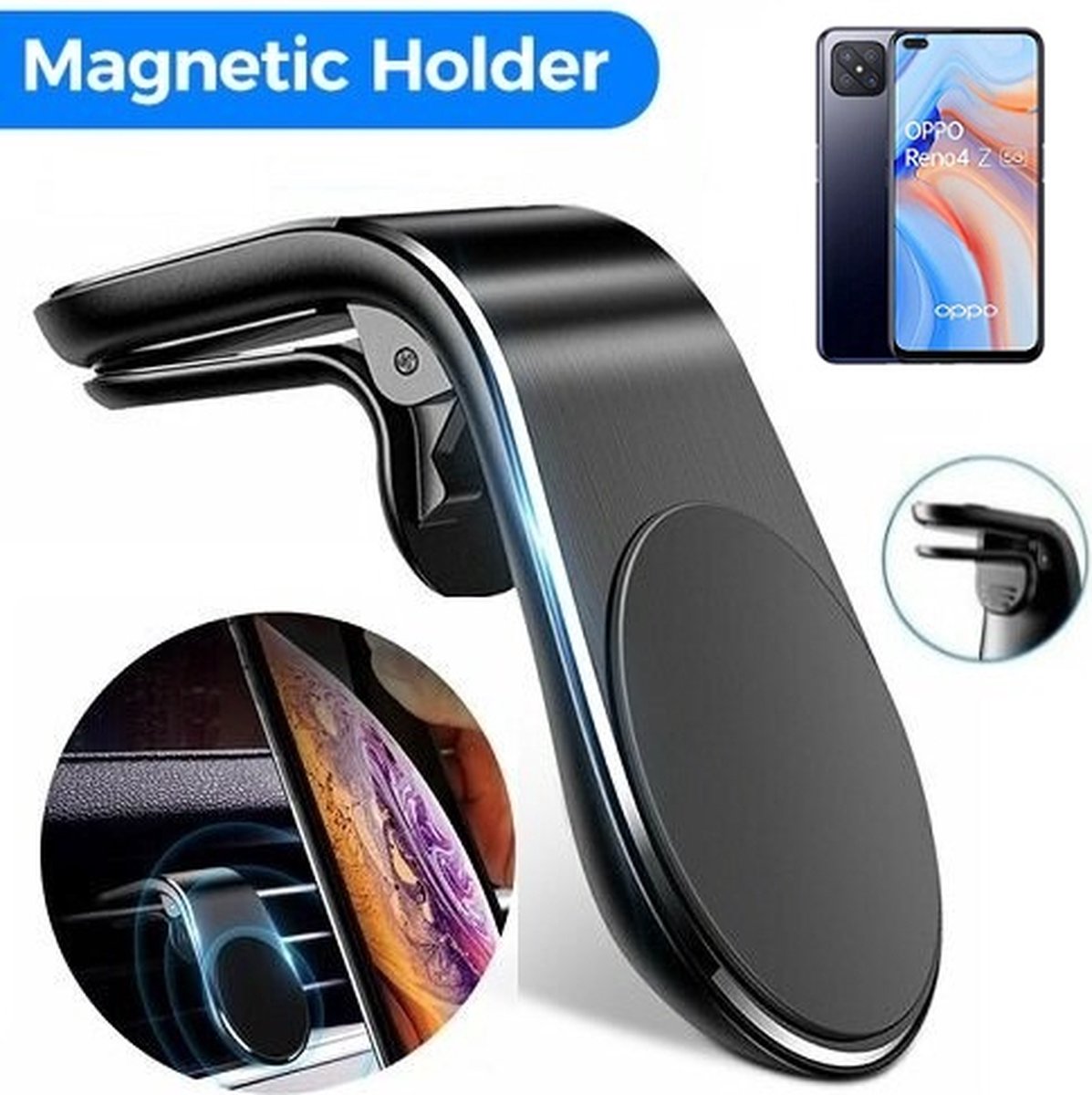 Oppo Reno4 Z 5G Magnetische Telefoonhouder Auto