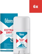 Bol.com Odorex Extra Dry Anti-Transpirant Creme Stick - 6 x 40ml - Voordeelverpakking aanbieding