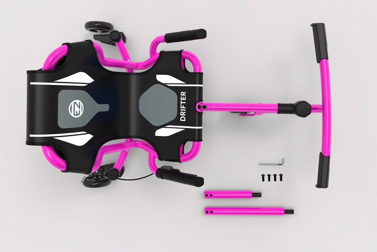 EzyRoller Drifter X skelter - Waveroller voor kinderen 6 tot 14 jaar - 100 tot 145 cm - Driftmechanisme - Roze — afbeelding 2
