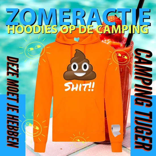 Hoodie camping - Grappige Hoodie Shit - Hoodie Oranje - Maat Xxl