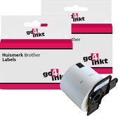Compatible met Brother labels 29 mm x 30.48mm (DK-22210)
