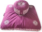 Bol.com YogaStyles set - Zabuton met XL kussen - design paars aanbieding