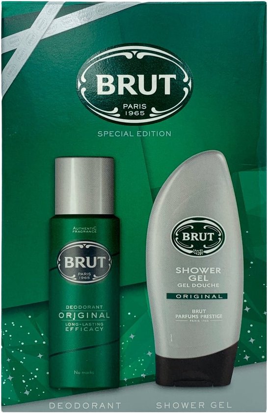 Brut Gift Set 200ml Deo & 250ml Shower Gel Original bol