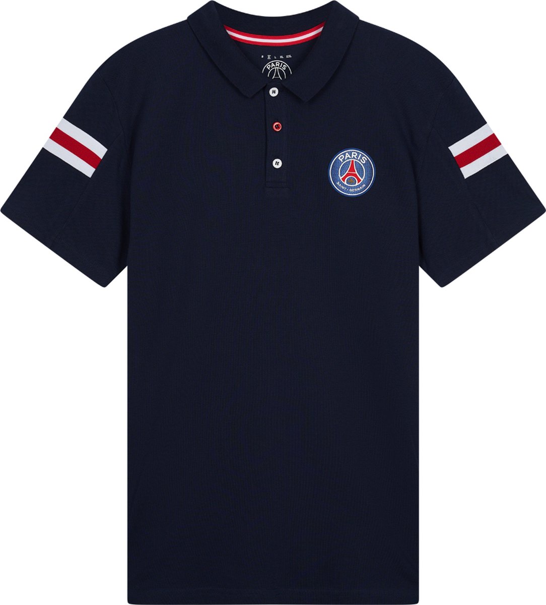 PSG poloshirt voor volwassenen - maat L - blauw - Paris Saint-Germain
