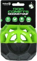 Dog Comets Moonstone - Traktatie kubus - Hondenspeelgoed - Intelligentie speelgoed - Stuiterend - Met pieper - Rubber - 9x10x9 cm - Groen/Zwart
