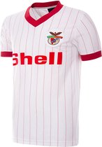COPA - SL Benfica 1985 - 86 Retro Voetbal Shirt - L - Wit
