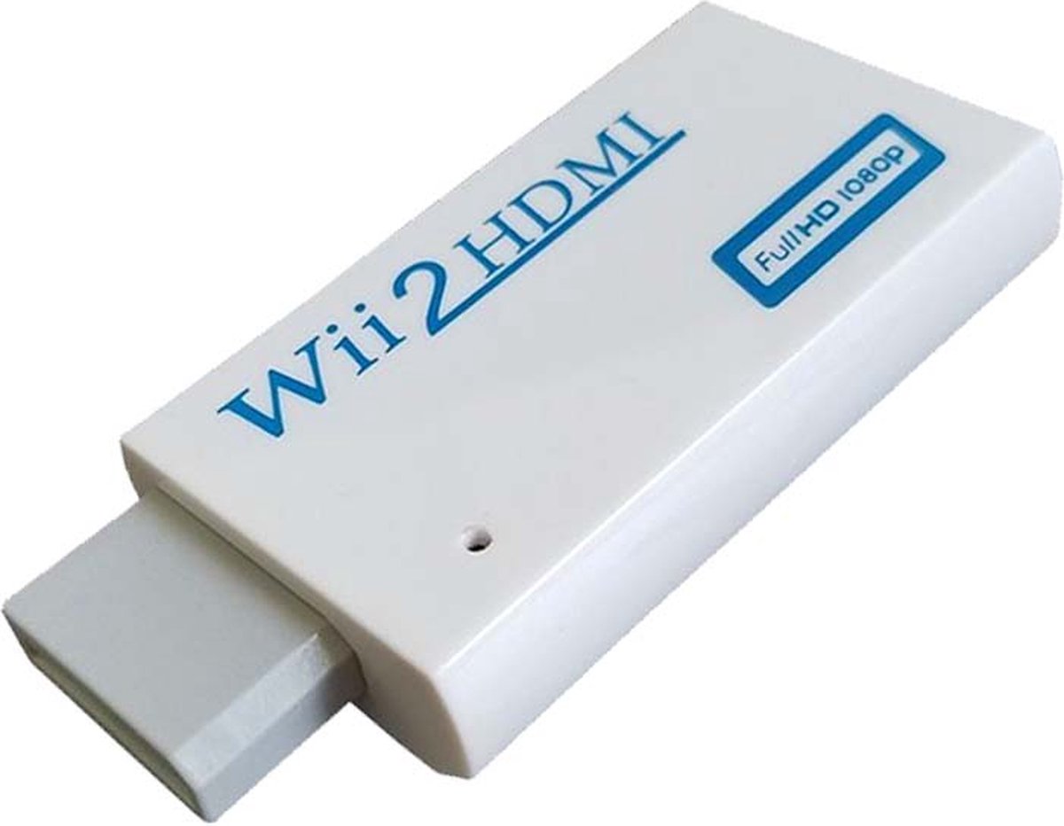 Wii naar HDMI Converter - NTSC 480i 480p, PAL 576i - Wit - Geschikt voor Nintendo Wii
