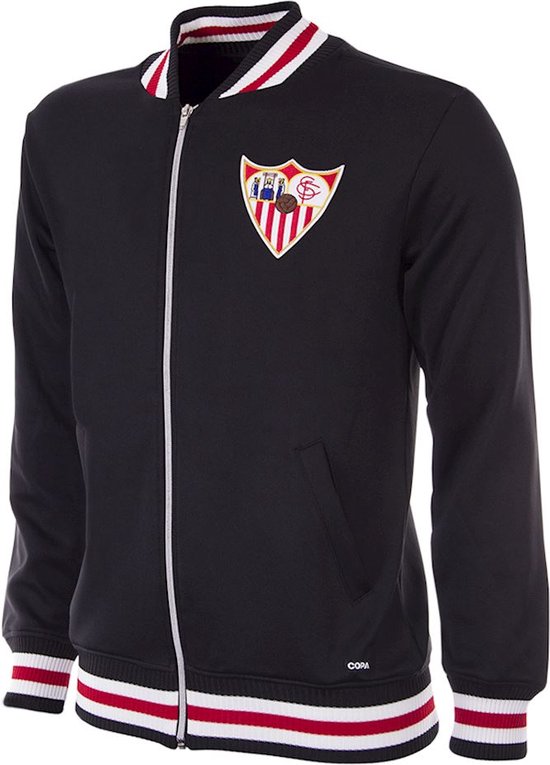 COPA - Sevilla FC 1950's Retro Voetbal Jack - XS - Zwart